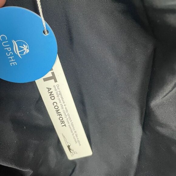 Cupshe NWT Black Plunging One Piece Swimsuit - Women’s XL - Picture 5 of 7